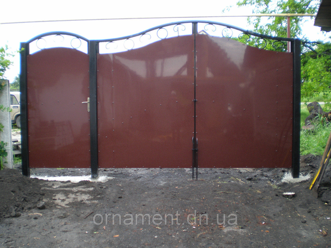 Ворота кованые + композит M190K